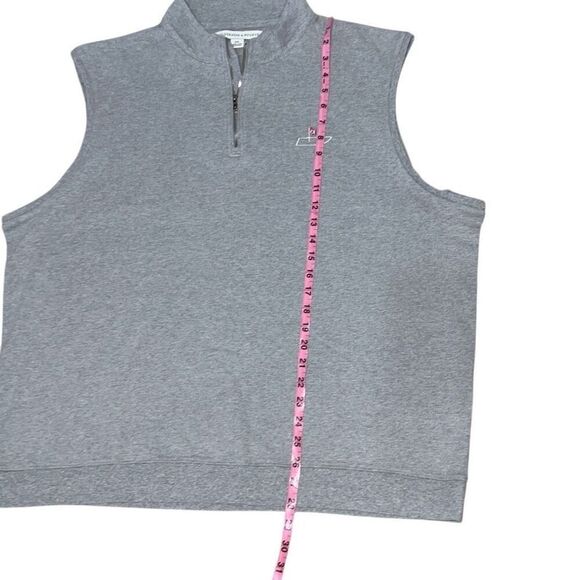 Holderness & Bourne The Robbins Vest Tailored Fit Gray Embroidered size XXL - Picture 6 of 7